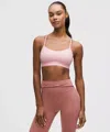 Lululemon Flow Y Bra Nulu In Pink