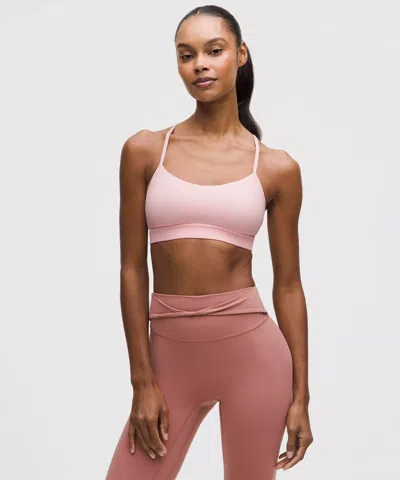 Lululemon Flow Y Bra Nulu In Pink