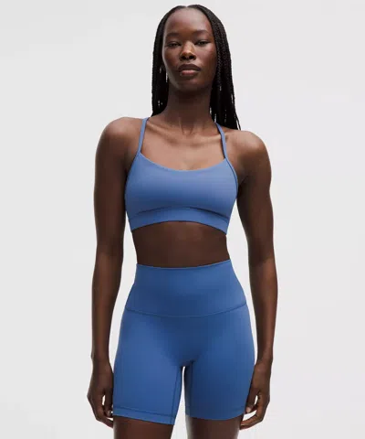Lululemon Flow Y Bra Nulu In Blue