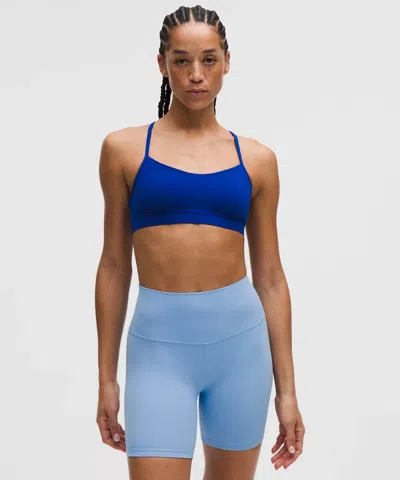 Lululemon Flow Y Bra Nulu In Blue