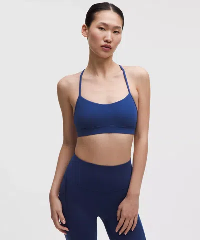 Lululemon Flow Y Bra Nulu In Blue