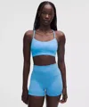 Lululemon Flow Y Bra Nulu In Blue