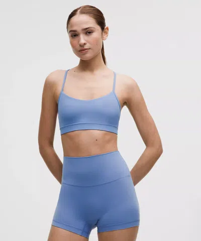 Lululemon Flow Y Bra Nulu In Blue
