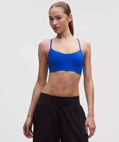 Lululemon Flow Y Bra Nulu In Blue