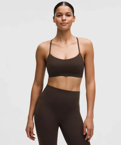 Lululemon Flow Y Bra Nulu In Brown