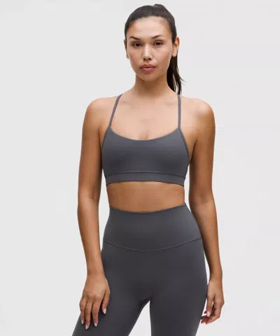 Lululemon Flow Y Bra Nulu In Gray