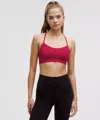 Lululemon Flow Y Bra Nulu Light Support, A-c Cups In Pink