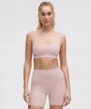 Lululemon Flow Y Bra Nulu Light Support, A–c Cups In Gray