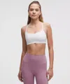 Lululemon Flow Y Bra Nulu Light Support, A–c Cups In Gray
