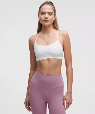 Lululemon Flow Y Bra Nulu Light Support, A–c Cups In Gray