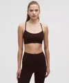 Lululemon Flow Y Bra Nulu Light Support, A–c Cups In Brown