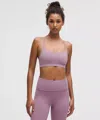 Lululemon Flow Y Bra Nulu Light Support, A–c Cups In Purple
