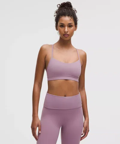 Lululemon Flow Y Bra Nulu Light Support, A–c Cups In Purple