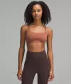 Lululemon Flow Y Bra Nulu Light Support, A–c Cups In Brown
