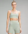 Lululemon Flow Y Bra Nulu Light Support, A-c Cups In Gray