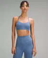 Lululemon Flow Y Bra Nulu Light Support, A-c Cups In Blue