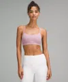 Lululemon Flow Y Bra Nulu Light Support, A-c Cups In Pink