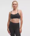 Lululemon Flow Y Bra Nulu Light Support, A–c Cups In Black