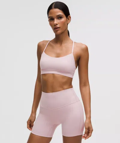 Lululemon Flow Y Bra Nulu In Pink