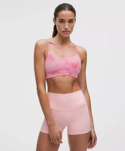 Lululemon Flow Y Bra Nulu In Pink