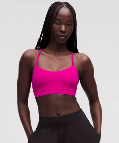 Lululemon Flow Y Bra Nulu In Pink