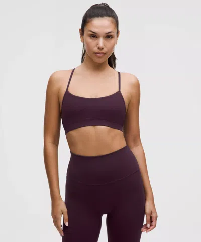 Lululemon Flow Y Bra Nulu In Purple