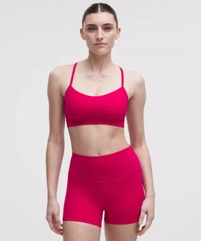 Lululemon Flow Y Bra Nulu In Red