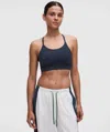 Lululemon Flow Y Mid-support Bra In Blue