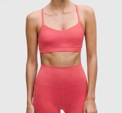 Lululemon Flowy Nulu Bra In Desert Red