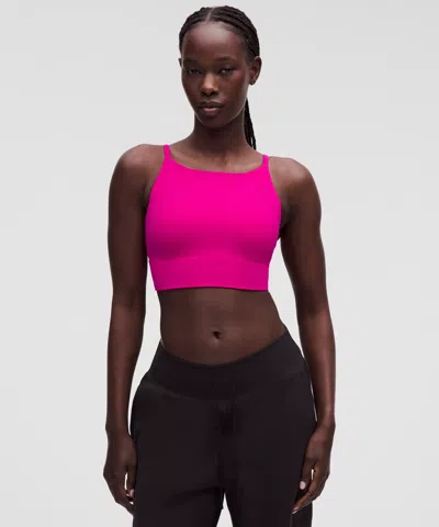 Lululemon Focuser High-neck Bra In Pink