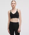 Lululemon Focuser Scoop-neck Bra Nulu Light Support, A/b Cup In Black