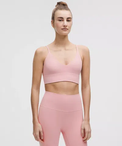 Lululemon Focuser Scoop-neck Bra Nulu Light Support, A/b Cup In Pink