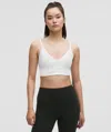 Lululemon Focuser Scoop-neck Bra Nulu Light Support, A/b Cup In White