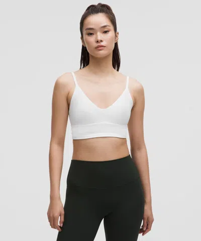 Lululemon Focuser Scoop-neck Bra Nulu Light Support, A/b Cup In White