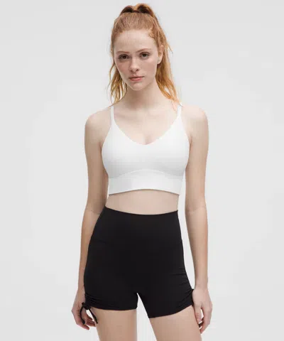 Lululemon Focuser Scoop-neck Bra Nulu Light Support, C/d Cup In White