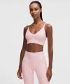 Lululemon Focuser Scoop-neck Bra Nulu In Pink