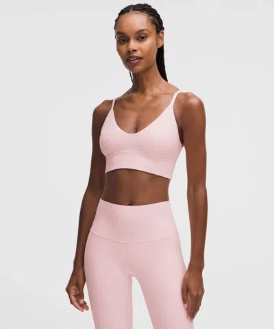 Lululemon Focuser Scoop-neck Bra Nulu In Pink