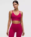 Lululemon Focuser Scoop-neck Bra Nulu In Pink