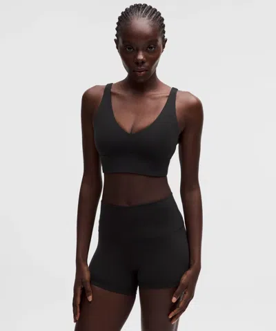 Lululemon Focuser V-neck Bra In Black