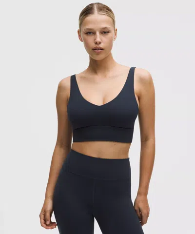 Lululemon Focuser V-neck Bra In Black