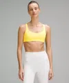 Lululemon Free To Be Bra - Wild Light Support, A/b Cup In Yellow