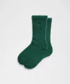 Lululemon Fuzzy Crew Socks In Green