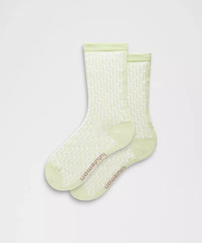 Lululemon Geometric Crew Socks In Green