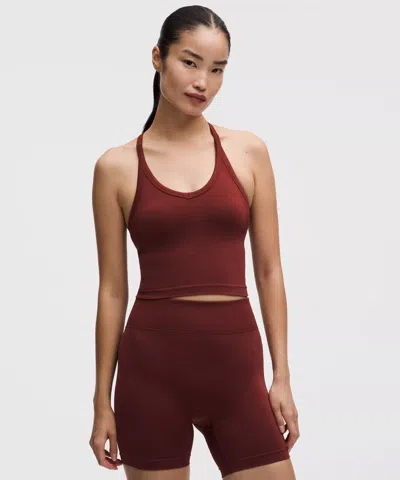 Lululemon Get Low Cross-back Training Tank Top In Brown