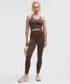 Lululemon Get Low High-rise Training Tight 25" In Brown