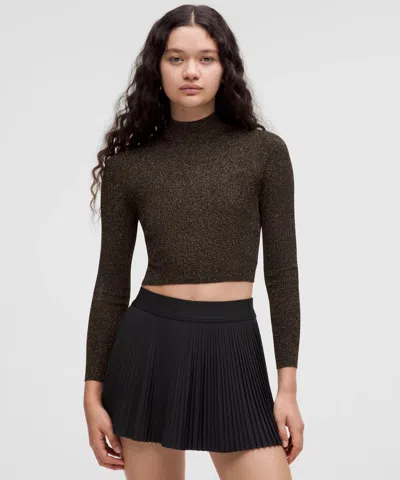 Lululemon Glitter Knit Twist-back Long-sleeve Shirt In Multi