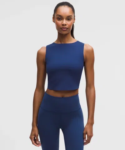 Lululemon Glow Up™ High-neck Tank Top In Blue