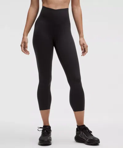 Lululemon Glow Up™ Super-high-rise Crop 23" In Black