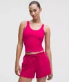 Lululemon Glow Up™ Tank Top Medium Support, B/c Cup In Pink
