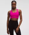 Lululemon Go Further Bra With Support Code Technology In Pink